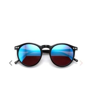Wildfox Steff Deluxe Sunglasses Blue Flash Lens
